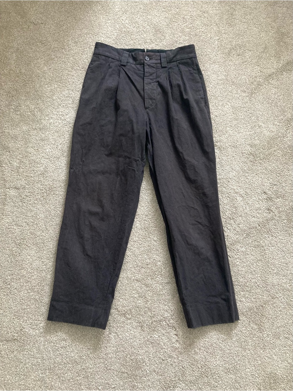 Margaret Howell pleated cropped trousers